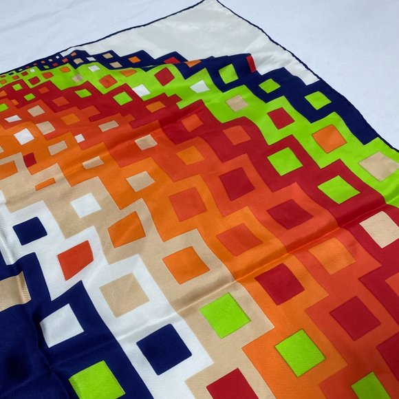 Christian Dior Geometric Silk Square Scarf - Picture 4 of 4